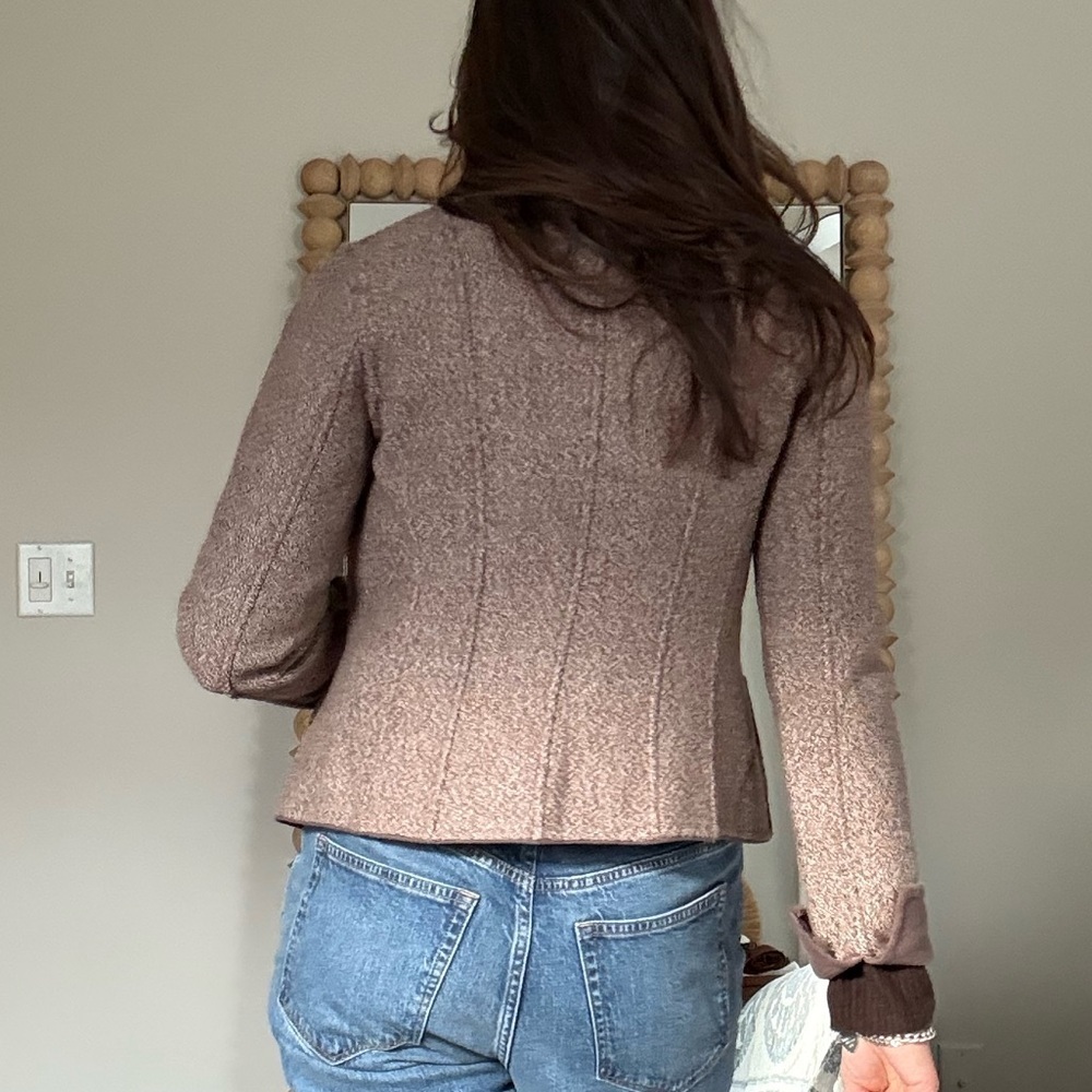 Elie Tahari Erdan Virgin Wool Reversible Jacket - Picture 5 of 16